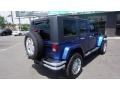 2010 Deep Water Blue Pearl Jeep Wrangler Unlimited Sahara 4x4  photo #4