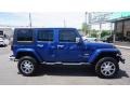 2010 Deep Water Blue Pearl Jeep Wrangler Unlimited Sahara 4x4  photo #5