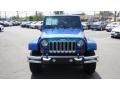 2010 Deep Water Blue Pearl Jeep Wrangler Unlimited Sahara 4x4  photo #8