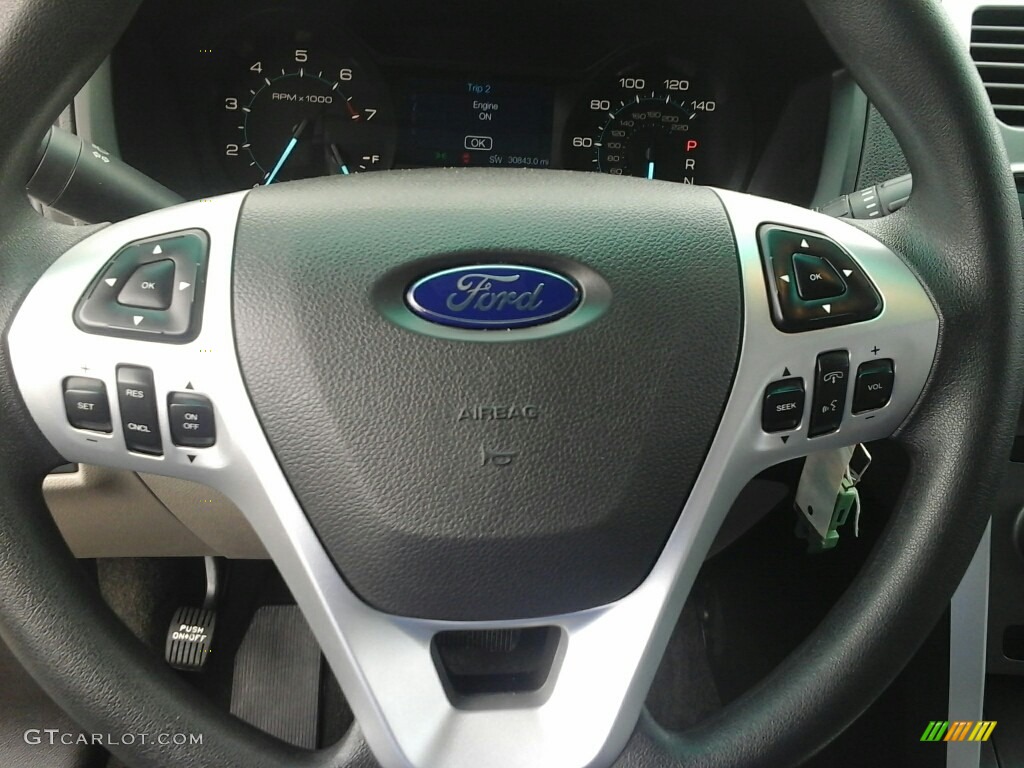 2014 Explorer 4WD - Oxford White / Medium Light Stone photo #14
