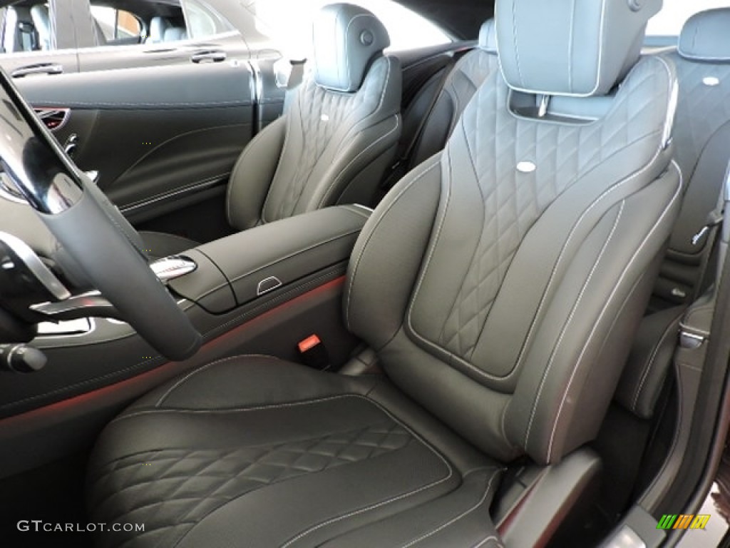 designo Black Interior 2016 Mercedes-Benz S 550 4Matic Coupe Photo #113092748