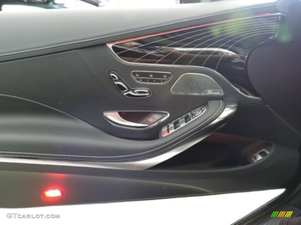 2016 Mercedes-Benz S 550 4Matic Coupe designo Black Door Panel Photo #113092805