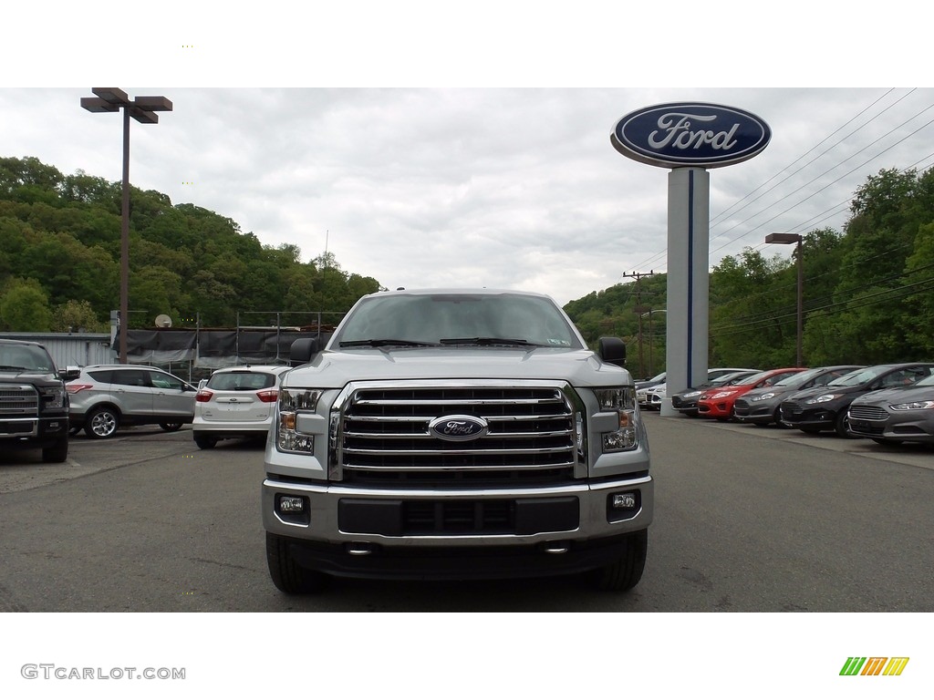 2016 F150 XLT SuperCab 4x4 - Ingot Silver / Medium Earth Gray photo #2