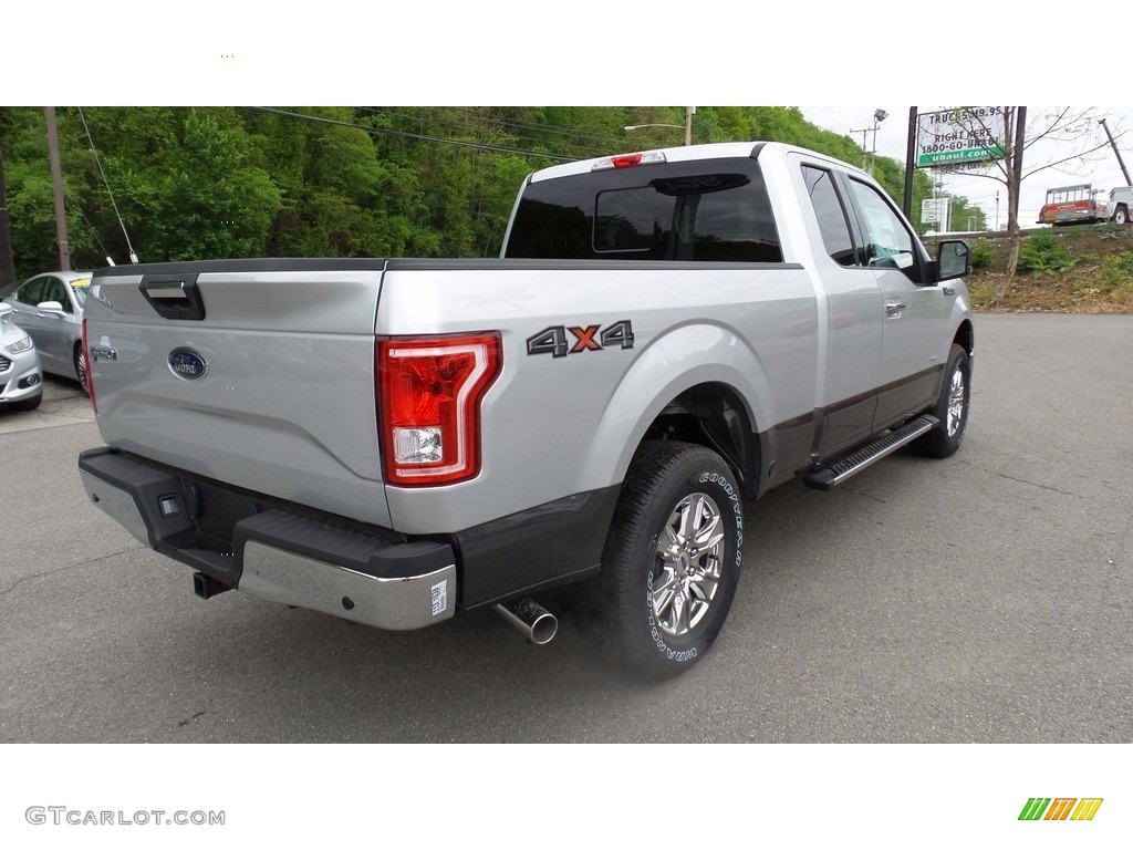 2016 F150 XLT SuperCab 4x4 - Ingot Silver / Medium Earth Gray photo #5