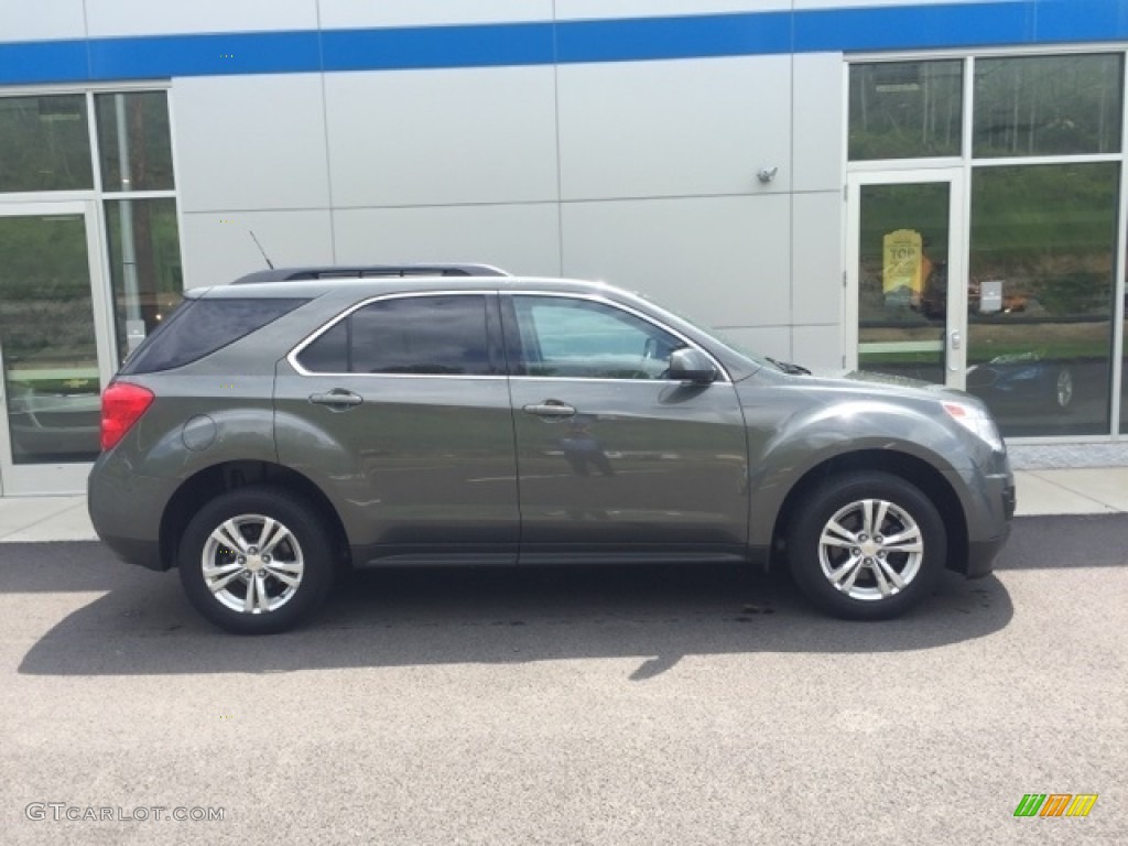 2012 Equinox LT AWD - Steel Green Metallic / Light Titanium/Jet Black photo #2