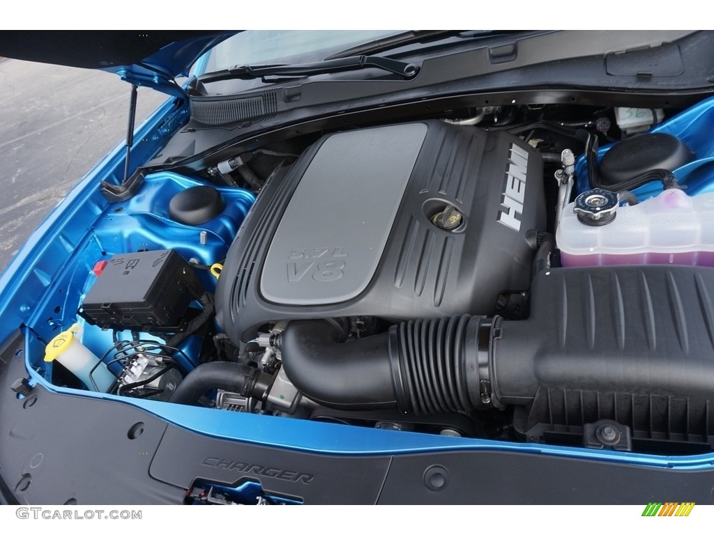 2016 Charger R/T - B5 Blue Pearl / Black photo #10