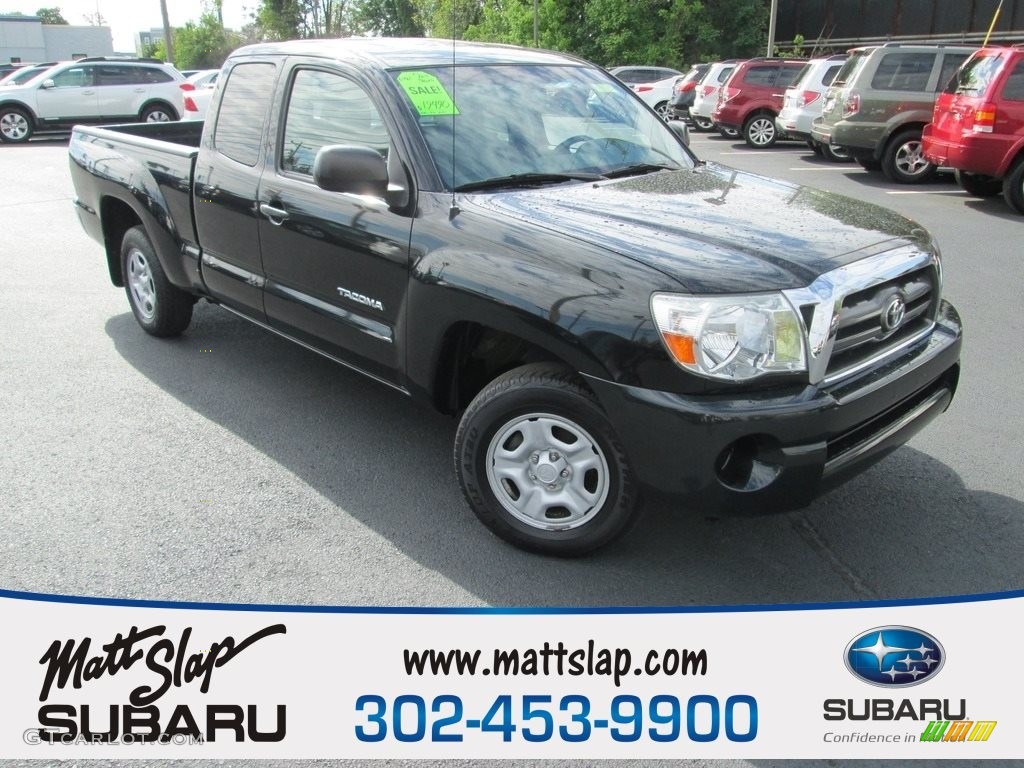 2010 Tacoma SR5 Access Cab - Black Sand Pearl / Graphite photo #1