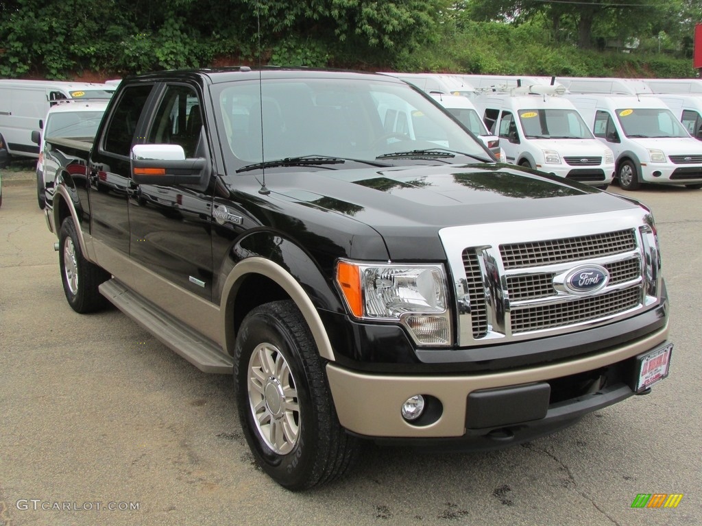 2011 F150 King Ranch SuperCrew 4x4 - Tuxedo Black Metallic / Chaparral Leather photo #3