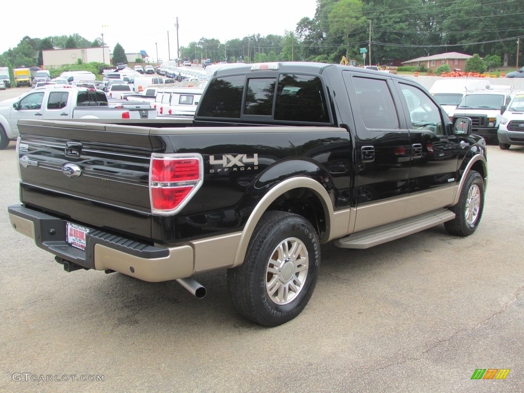 2011 F150 King Ranch SuperCrew 4x4 - Tuxedo Black Metallic / Chaparral Leather photo #5