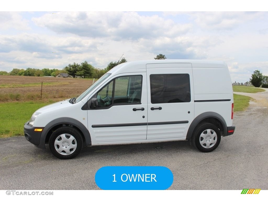 2013 Transit Connect XL Van - Frozen White / Dark Gray photo #2