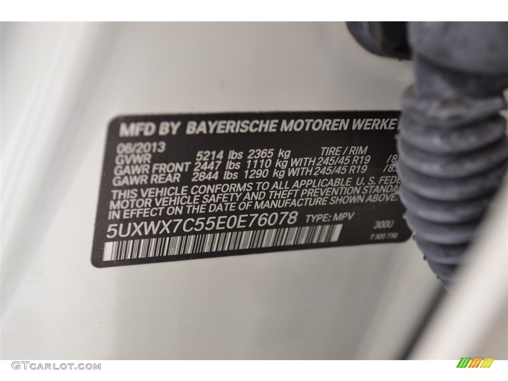 2014 X3 xDrive35i - Alpine White / Black photo #30