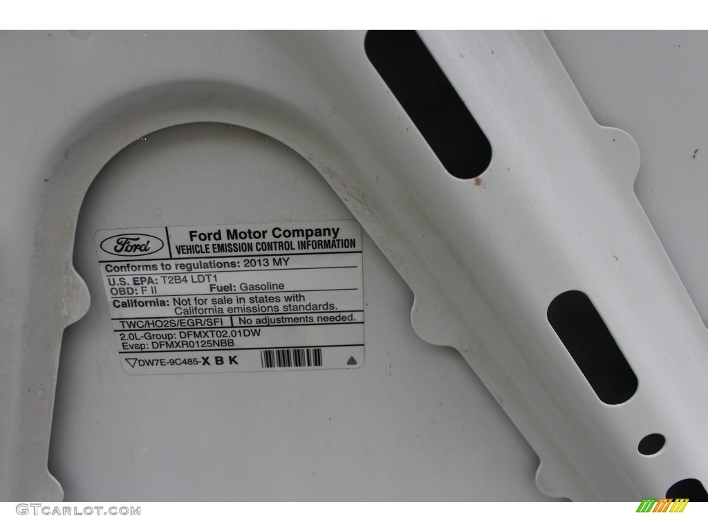 2013 Transit Connect XL Van - Frozen White / Dark Gray photo #30