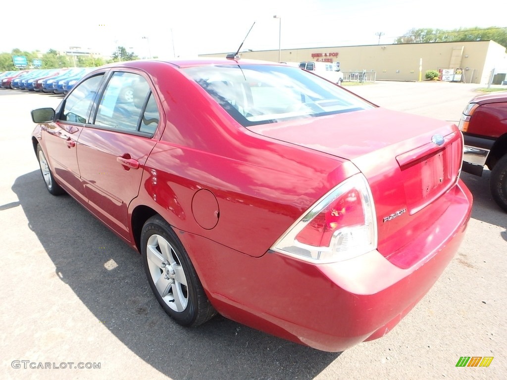 2007 Fusion SE - Redfire Metallic / Camel photo #2