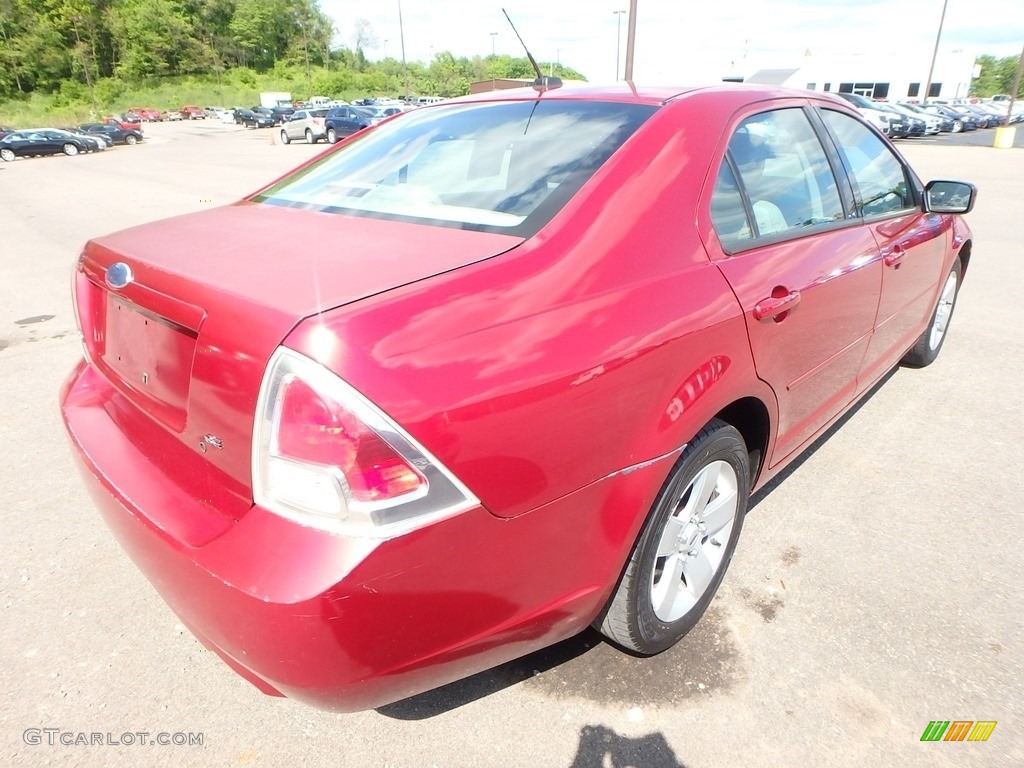 2007 Fusion SE - Redfire Metallic / Camel photo #4