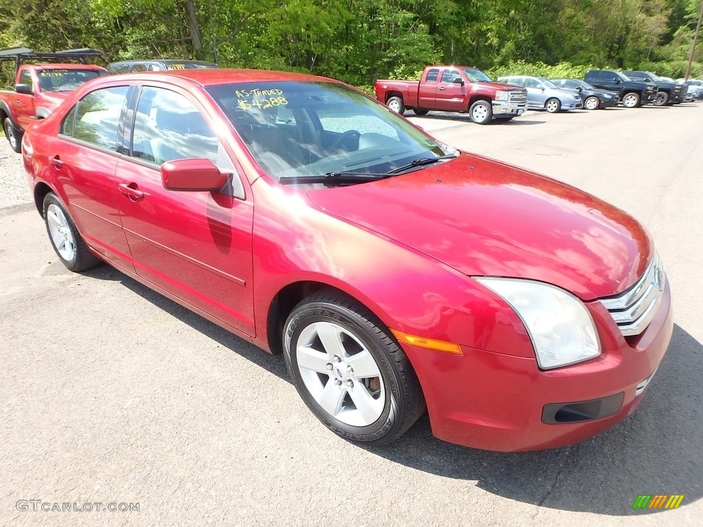 2007 Fusion SE - Redfire Metallic / Camel photo #5