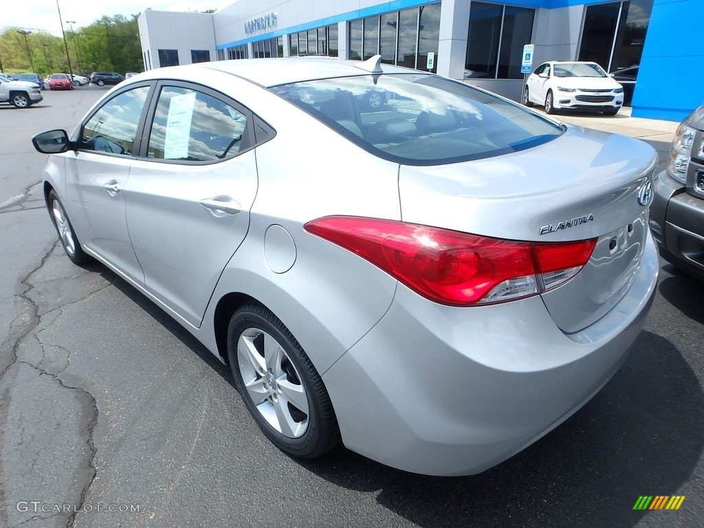 2011 Elantra GLS - Shimmering Silver Metallic / Gray photo #4