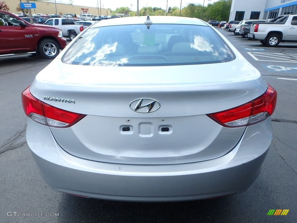 2011 Elantra GLS - Shimmering Silver Metallic / Gray photo #6