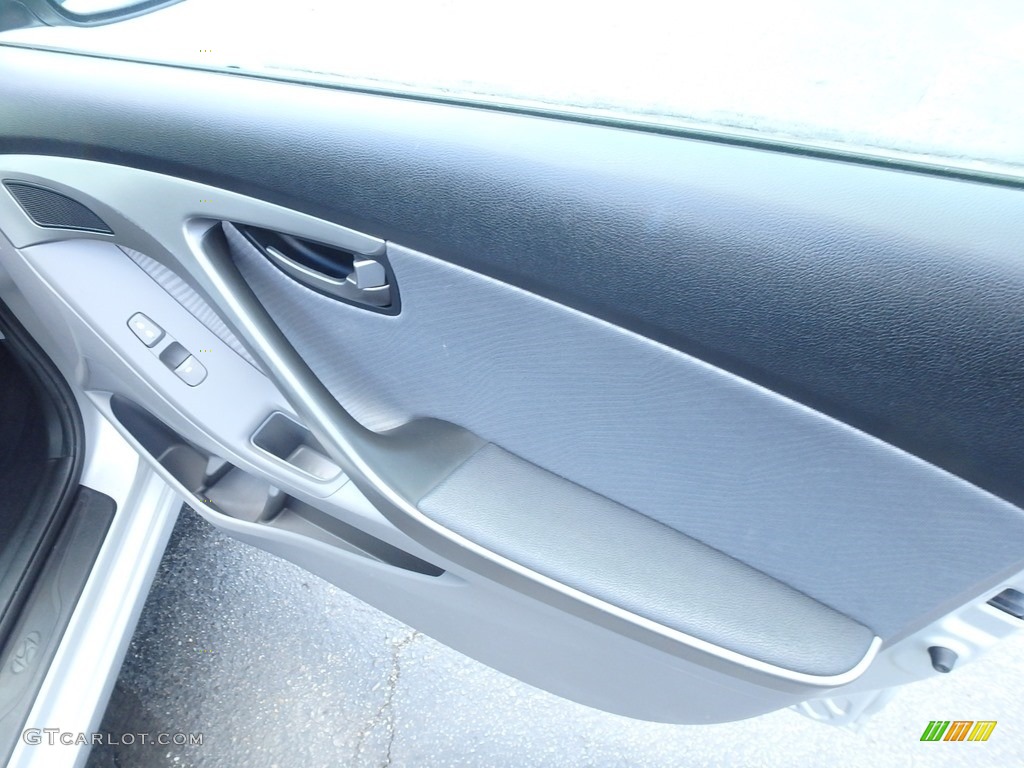 2011 Elantra GLS - Shimmering Silver Metallic / Gray photo #16