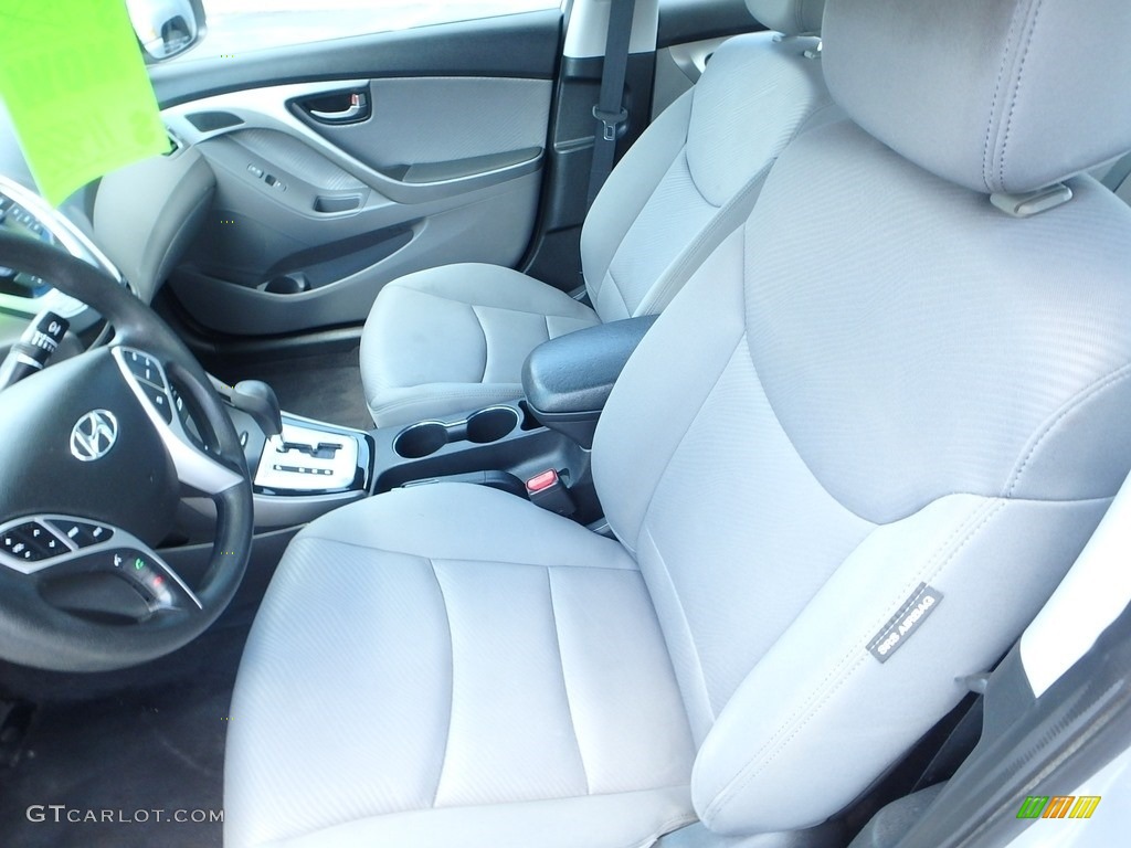2011 Elantra GLS - Shimmering Silver Metallic / Gray photo #19