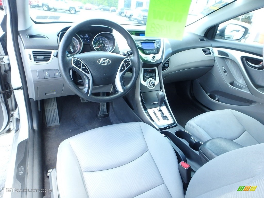 2011 Elantra GLS - Shimmering Silver Metallic / Gray photo #21