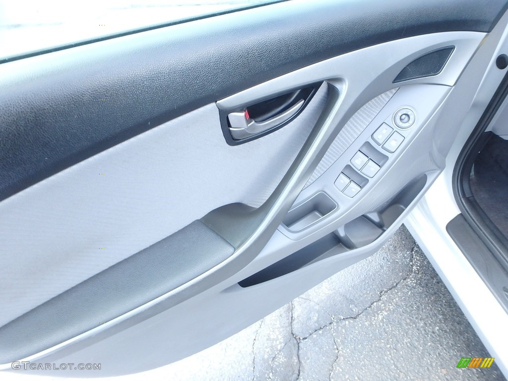 2011 Elantra GLS - Shimmering Silver Metallic / Gray photo #23