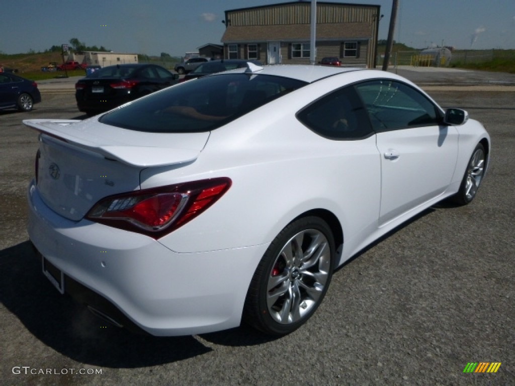 2016 Genesis Coupe 3.8 Ultimate - Casablanca White / Tan photo #8