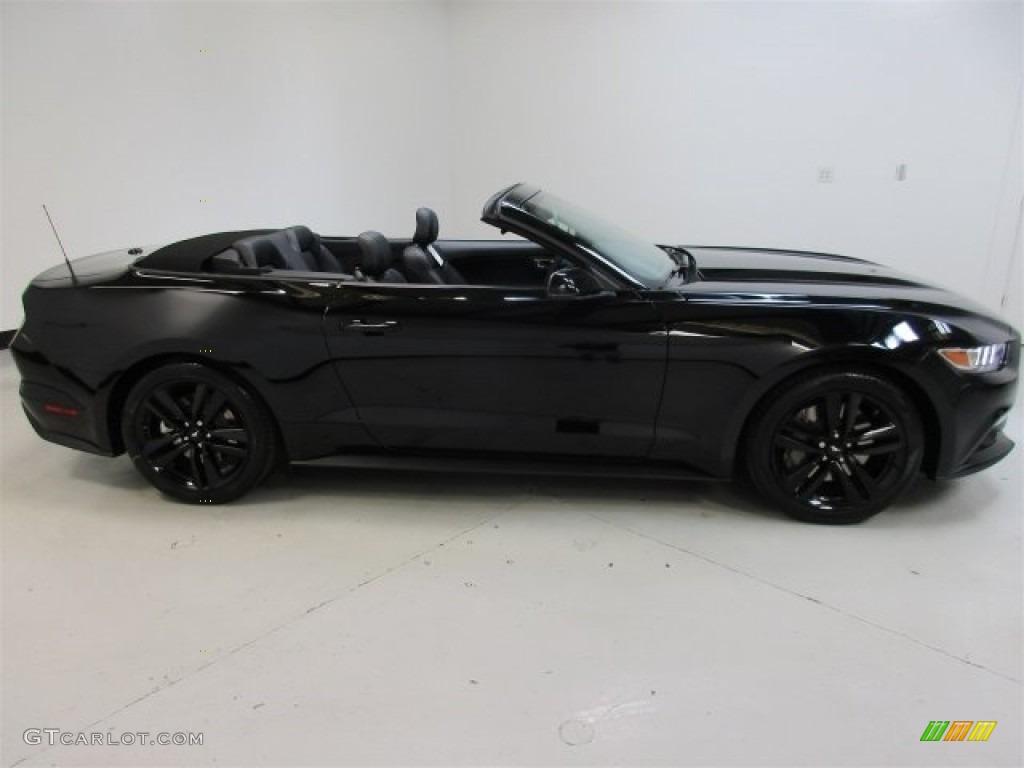 2016 Mustang EcoBoost Premium Convertible - Shadow Black / Ebony photo #12