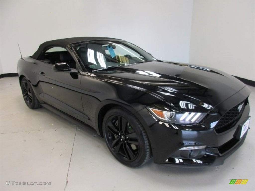 2016 Mustang EcoBoost Premium Convertible - Shadow Black / Ebony photo #29