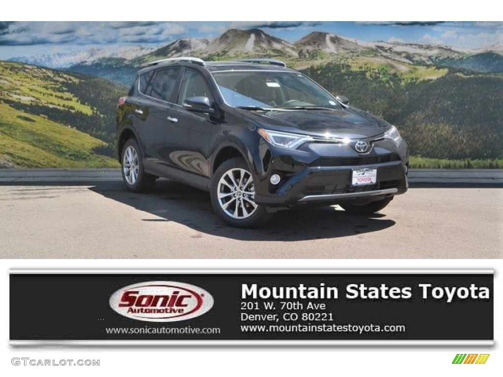 2016 RAV4 Limited AWD - Black / Black photo #1