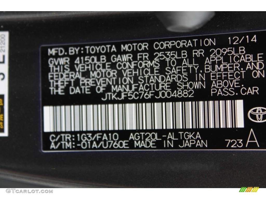 2015 tC  - Magnetic Gray Metallic / Dark Charcoal photo #17