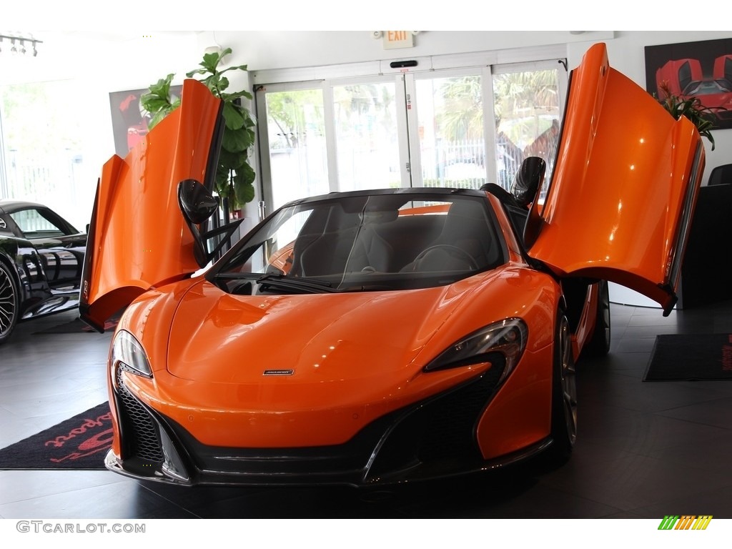 2015 650S Spyder - McLaren Orange / Carbon Black photo #5