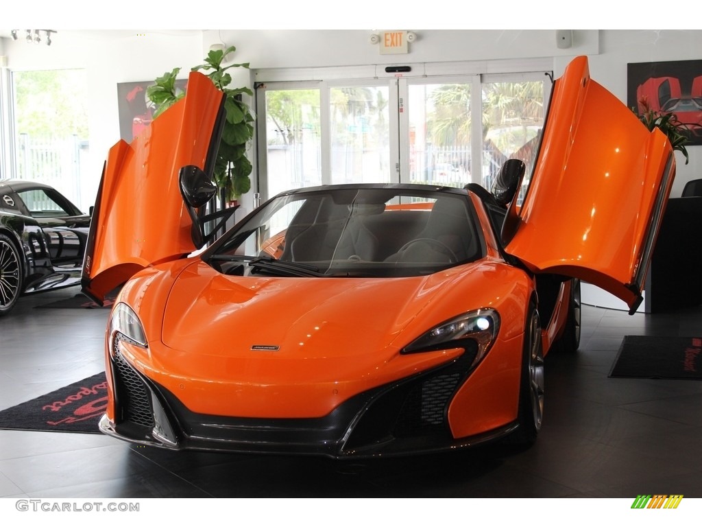 2015 650S Spyder - McLaren Orange / Carbon Black photo #40