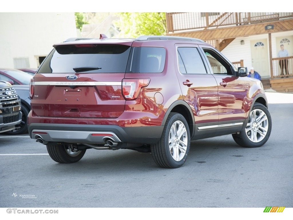 2016 Explorer XLT 4WD - Ruby Red Metallic Tri-Coat / Ebony Black photo #3
