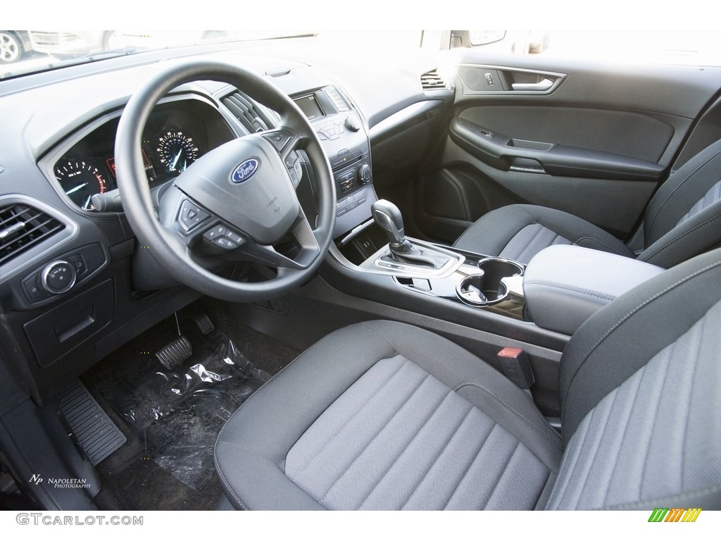 Ebony Interior 2016 Ford Edge SE AWD Photo #113116528