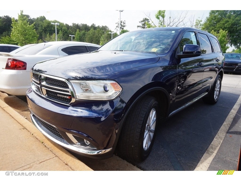2014 Durango SXT - True Blue Pearl / Black photo #1