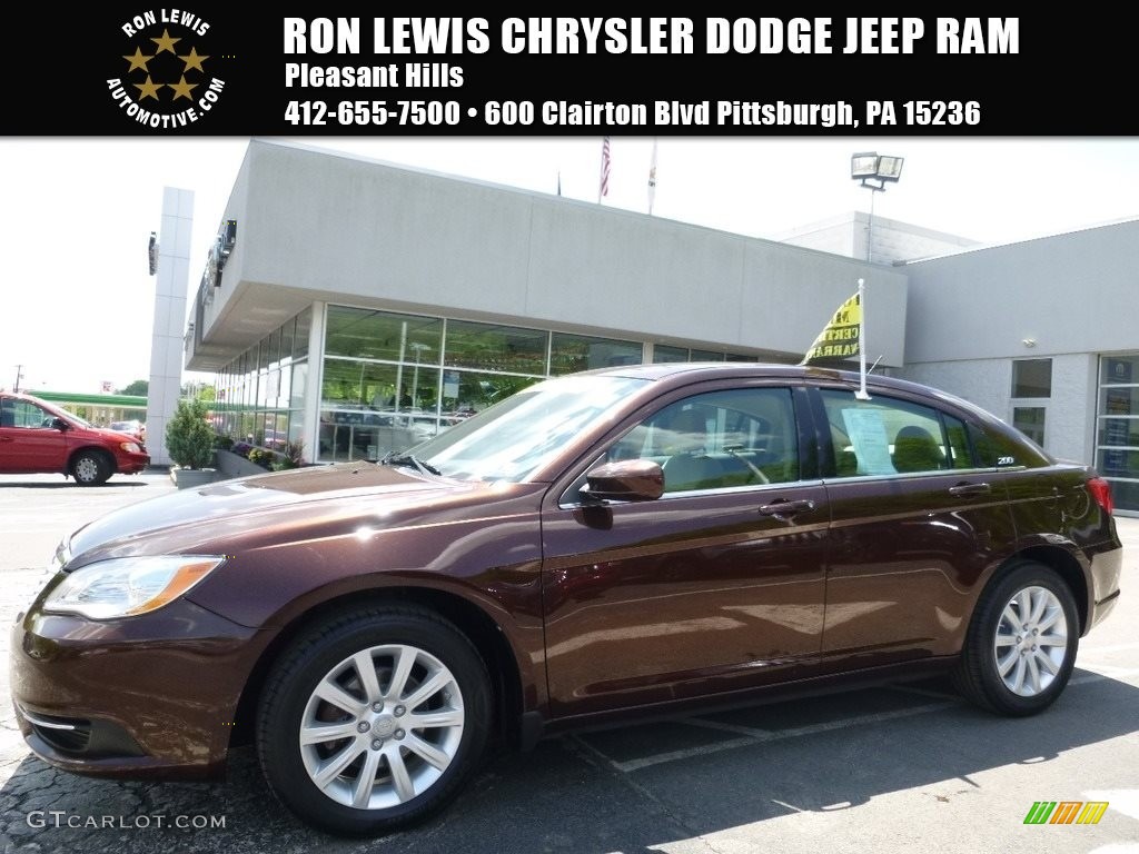 2013 200 Touring Sedan - Deep Auburn Pearl / Black/Light Frost Beige photo #1