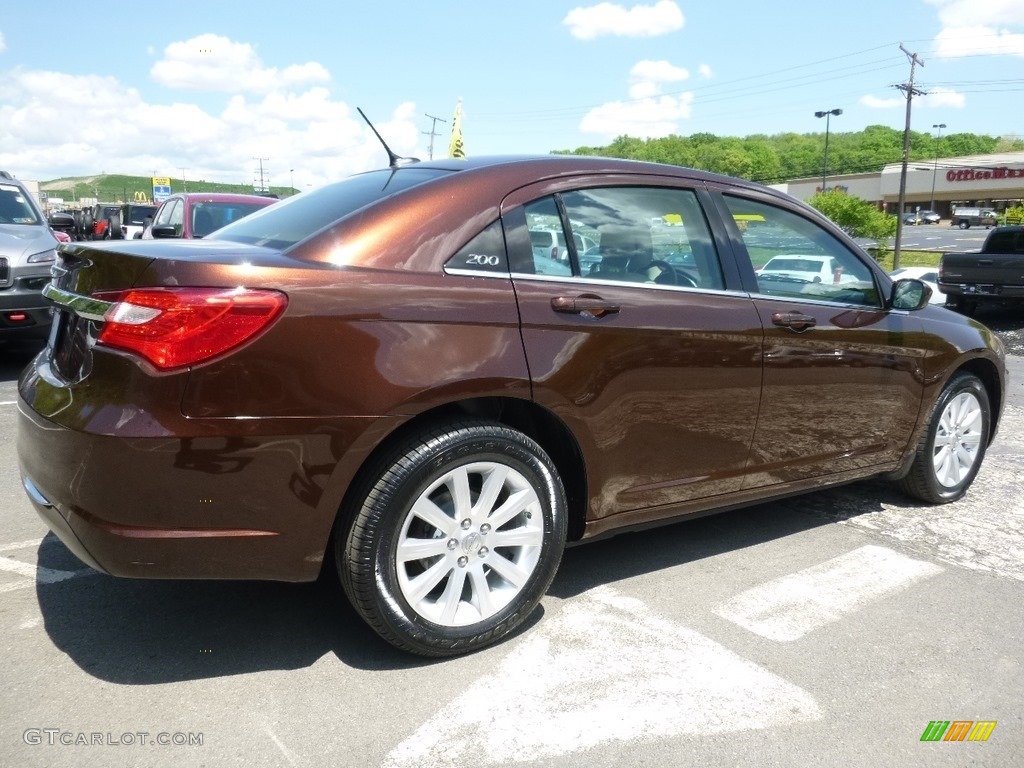 2013 200 Touring Sedan - Deep Auburn Pearl / Black/Light Frost Beige photo #5