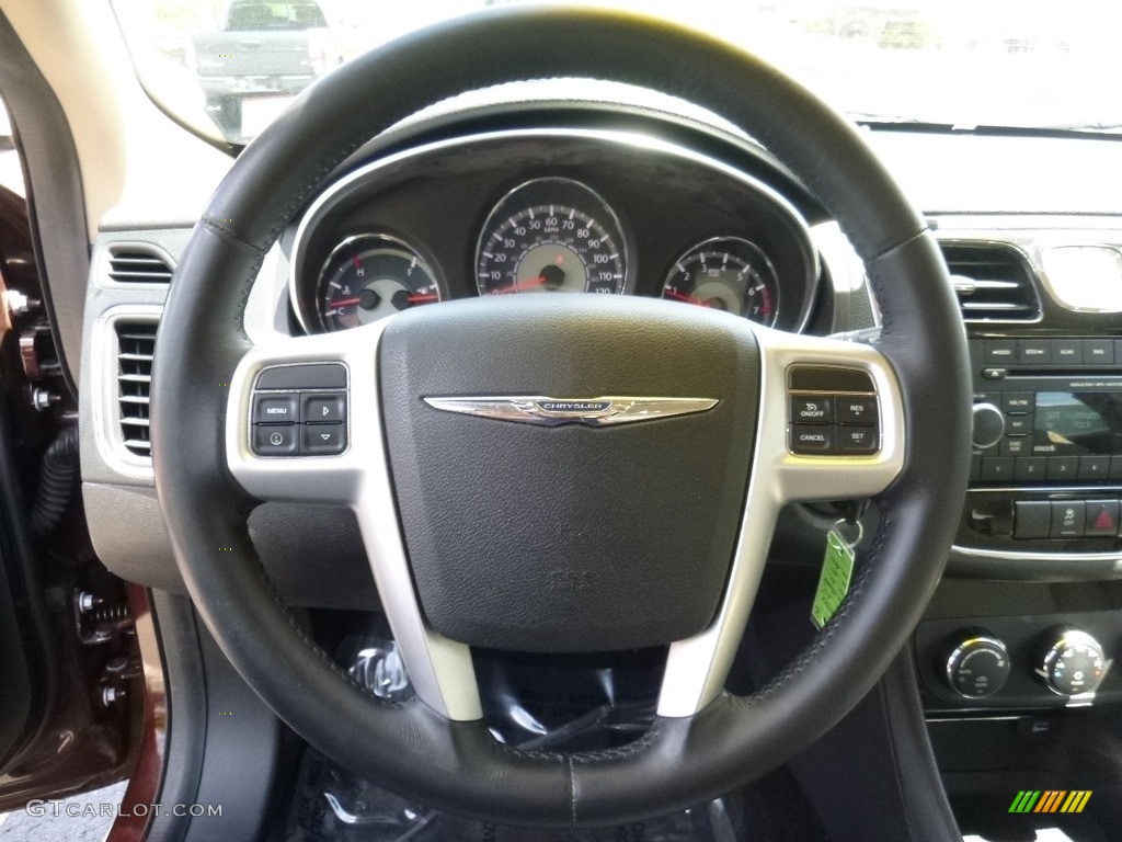 2013 200 Touring Sedan - Deep Auburn Pearl / Black/Light Frost Beige photo #16