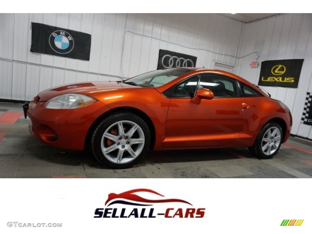 2007 Eclipse SE Coupe - Sunset Pearlescent / Dark Charcoal photo #1
