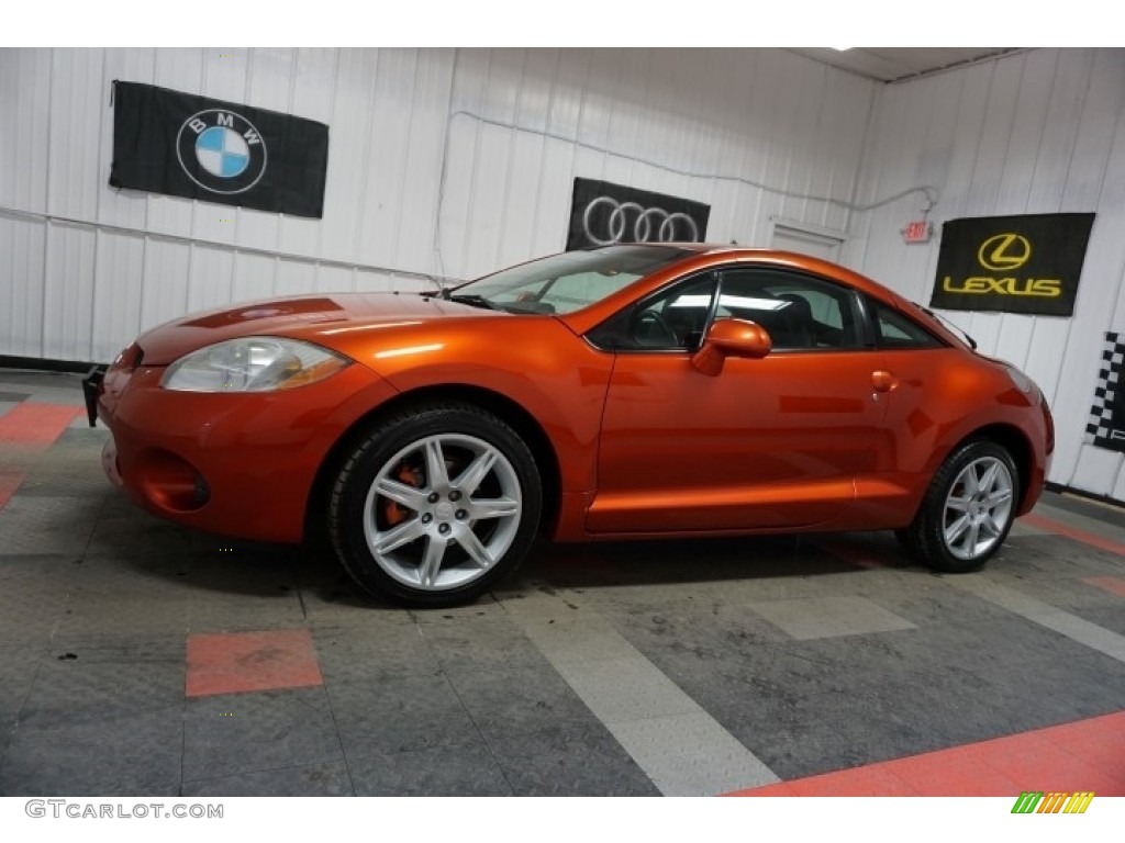 2007 Eclipse SE Coupe - Sunset Pearlescent / Dark Charcoal photo #2