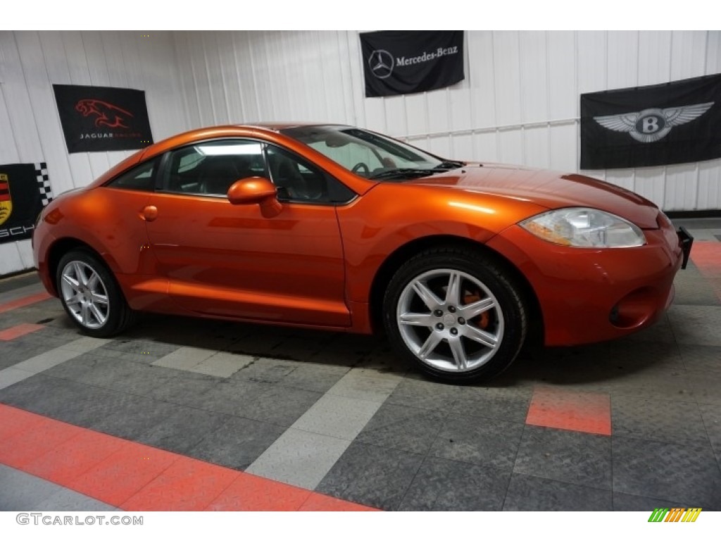 2007 Eclipse SE Coupe - Sunset Pearlescent / Dark Charcoal photo #6