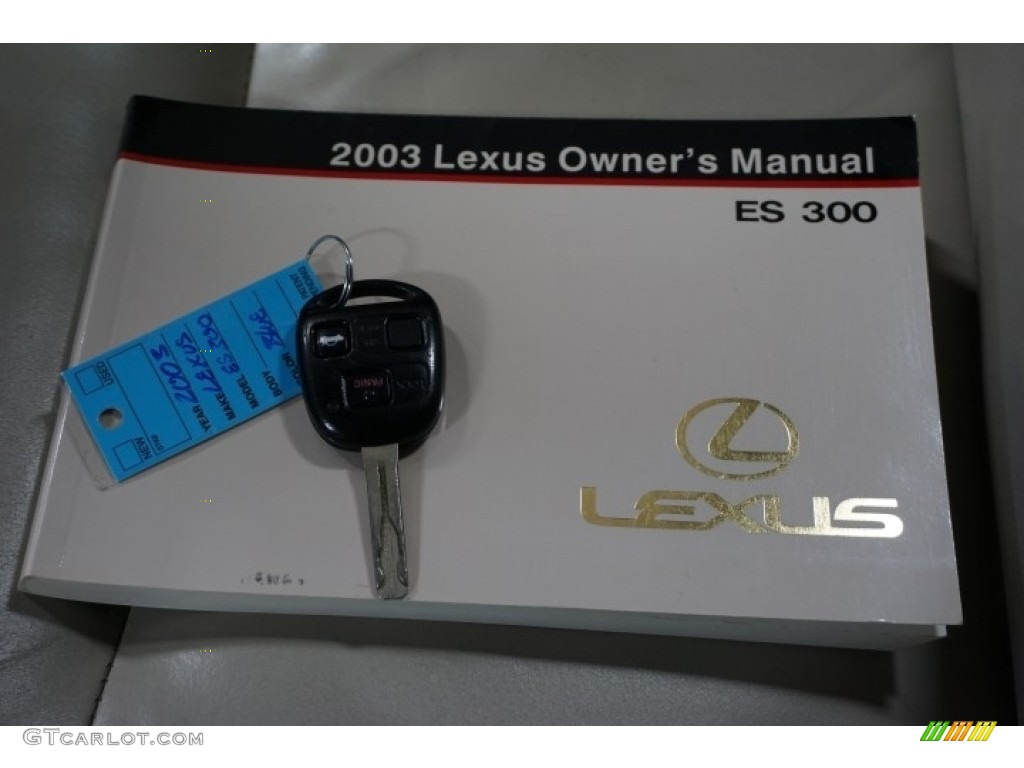 2003 ES 300 - Blue Onyx Pearl / Ivory photo #43
