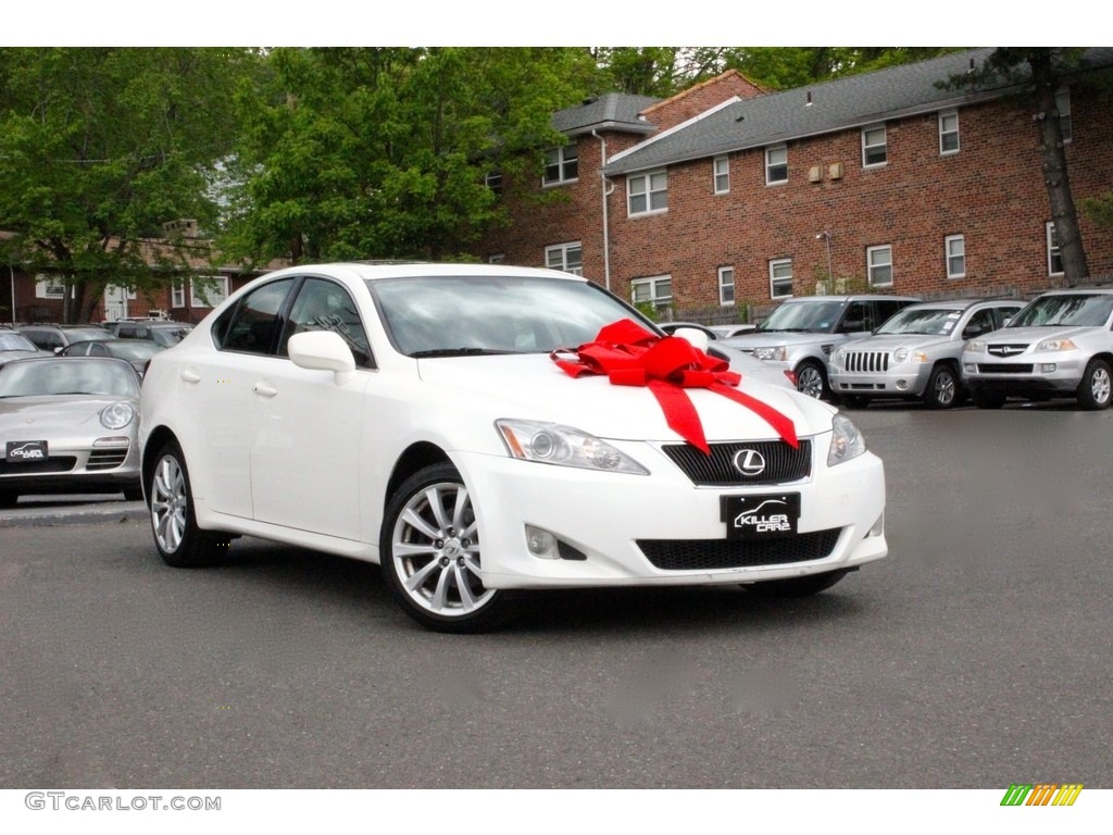 Crystal White Lexus IS