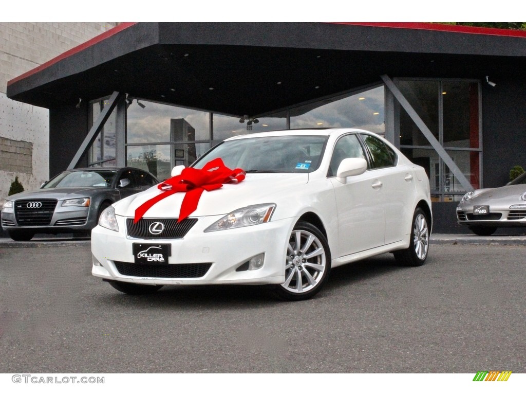 2006 IS 250 AWD - Crystal White / Black photo #3