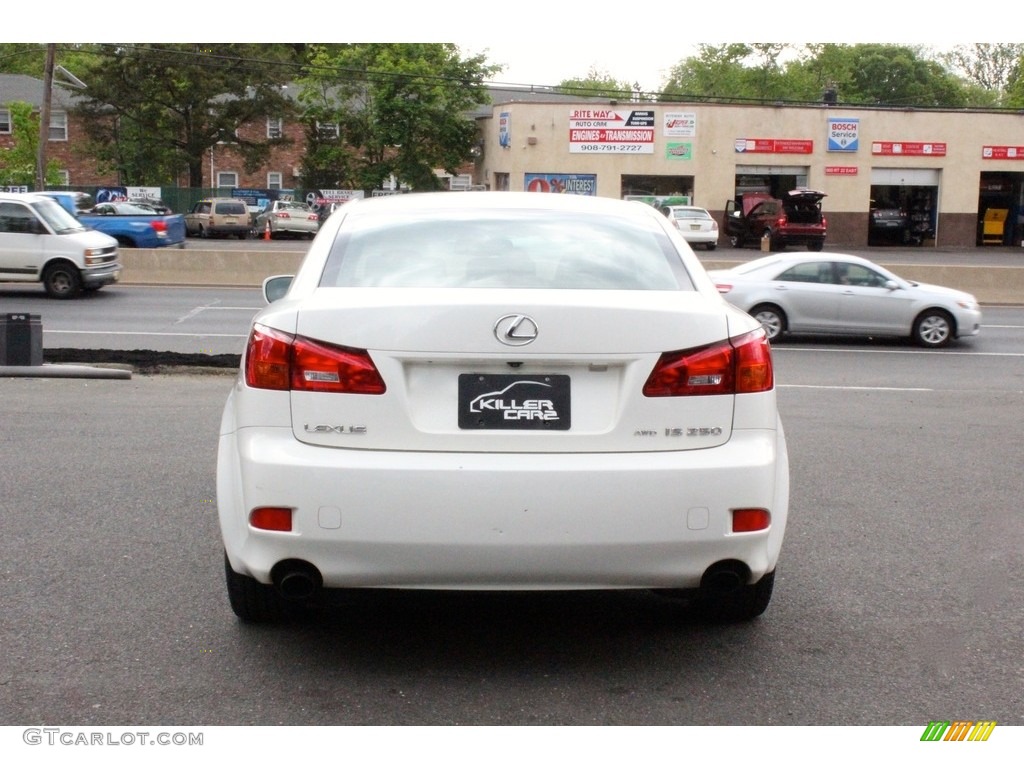 2006 IS 250 AWD - Crystal White / Black photo #6