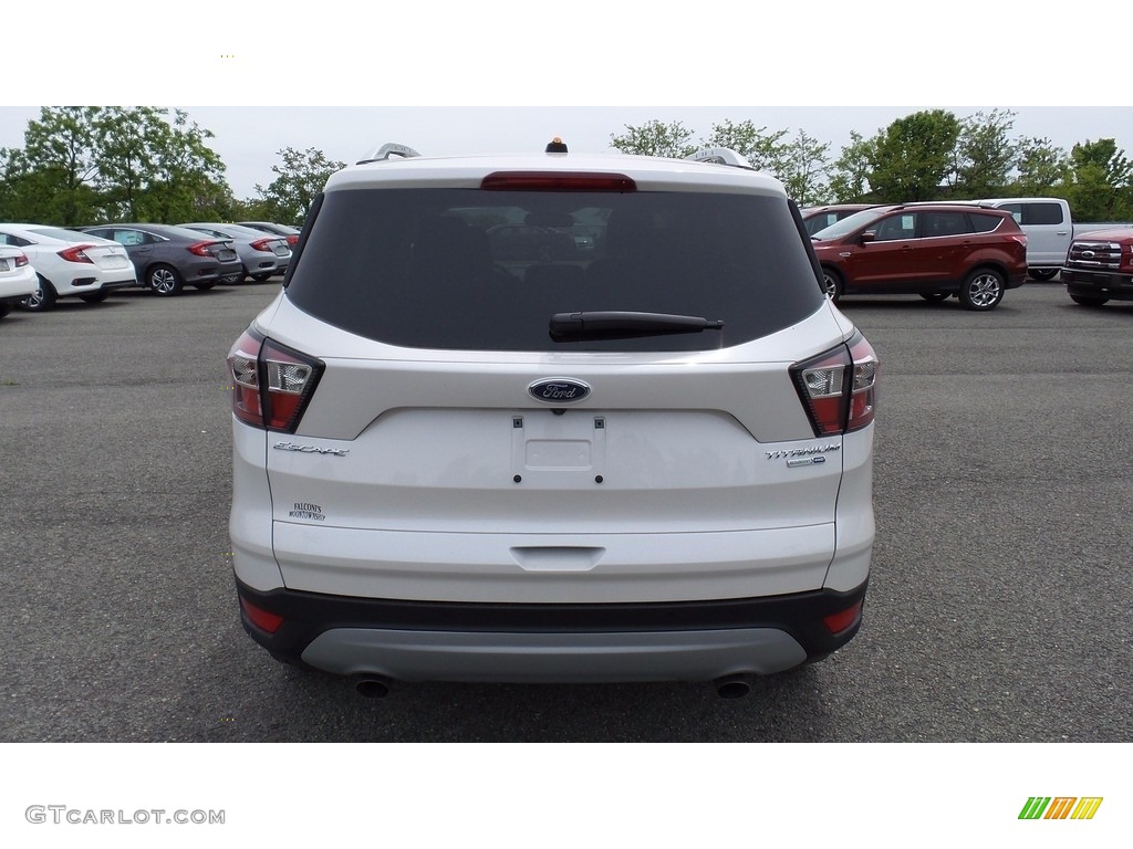 2017 Escape Titanium 4WD - Oxford White / Charcoal Black photo #6