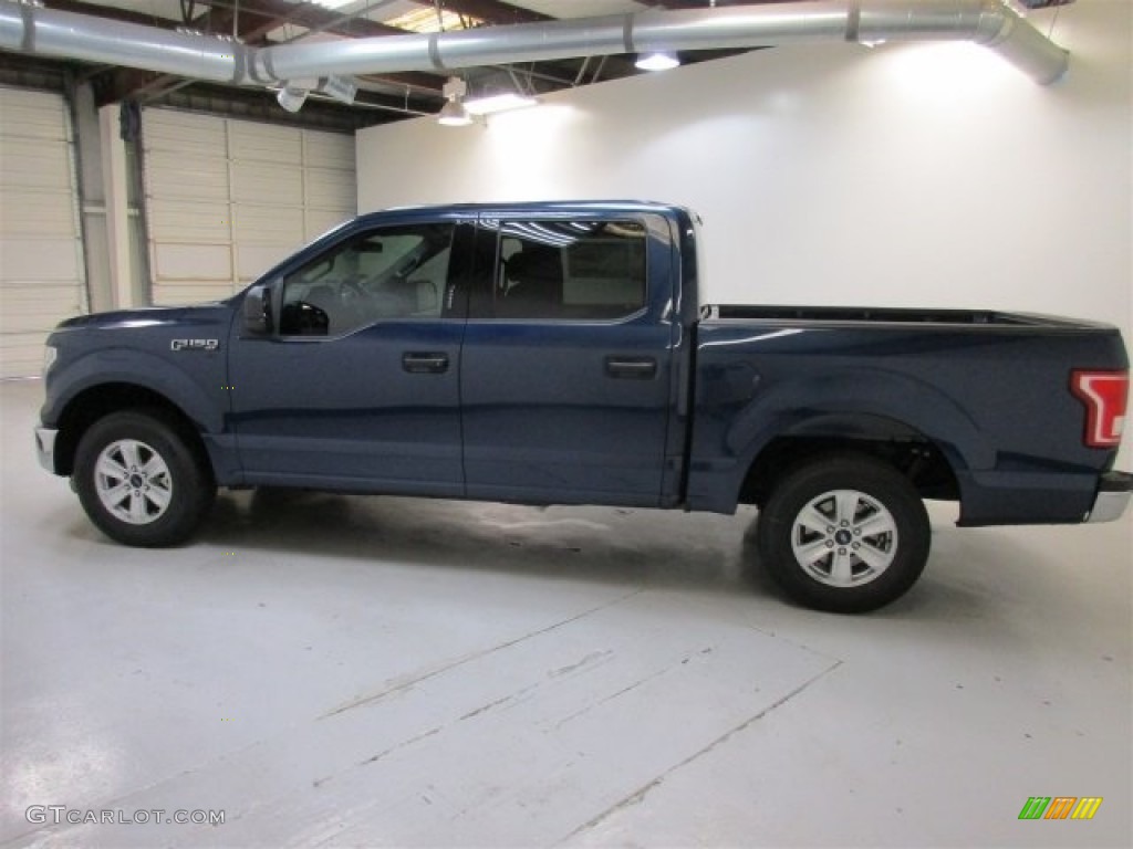 2016 F150 XLT SuperCrew - Blue Jeans / Medium Earth Gray photo #6