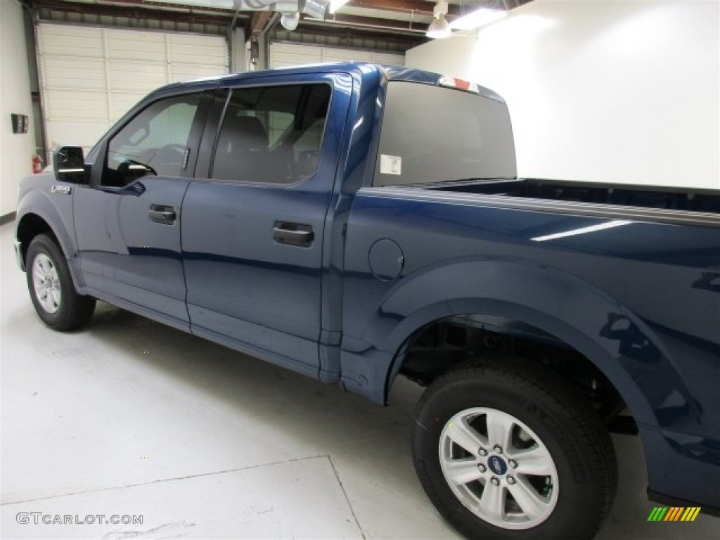 2016 F150 XLT SuperCrew - Blue Jeans / Medium Earth Gray photo #7