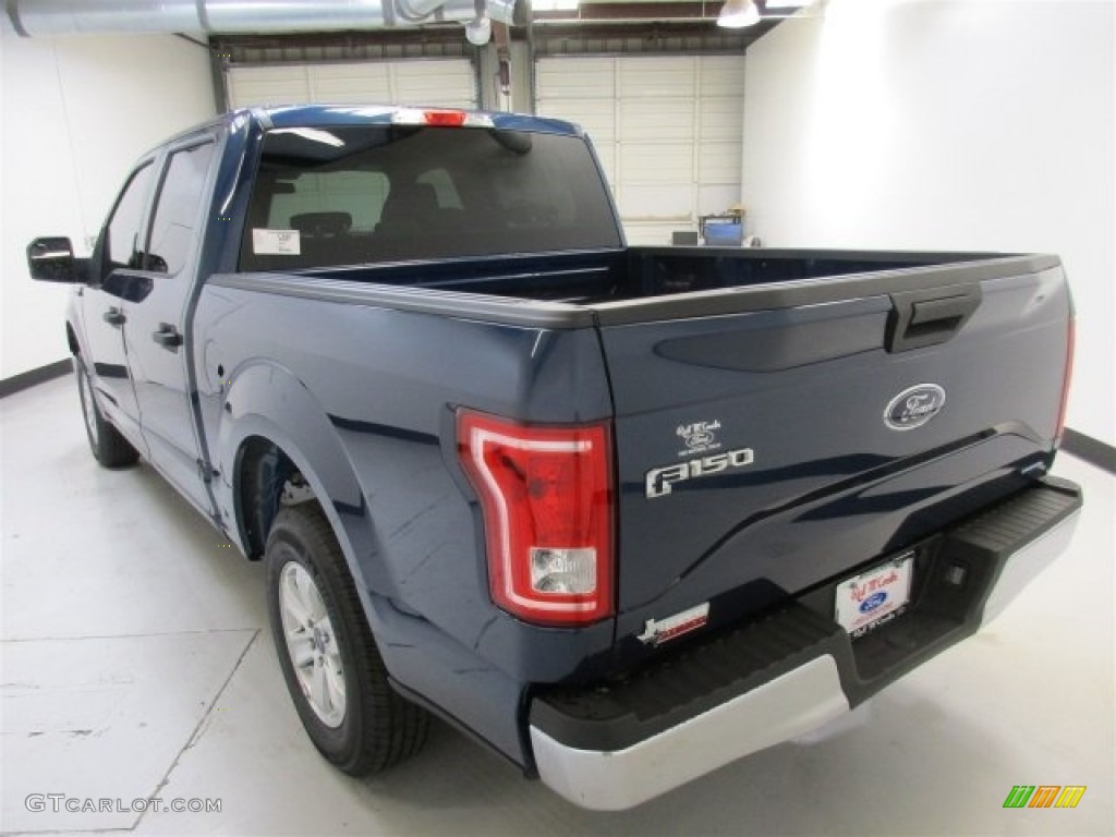 2016 F150 XLT SuperCrew - Blue Jeans / Medium Earth Gray photo #8