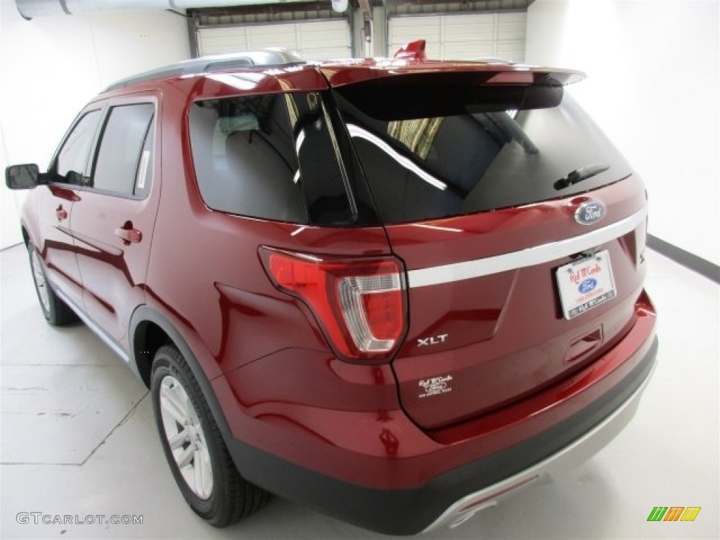 2016 Explorer XLT - Ruby Red Metallic Tri-Coat / Medium Light Camel photo #8